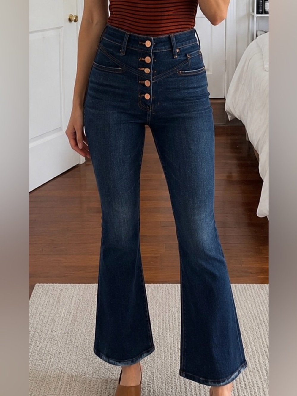 Madewell Dark Blue Flare Jeans